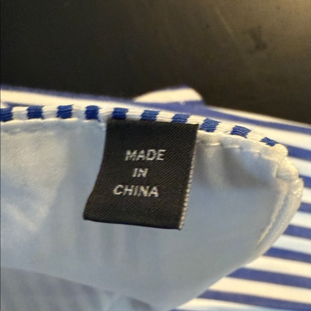 Armani Exchange Blue and White Striped Midi Dress - Picture 6 of 6